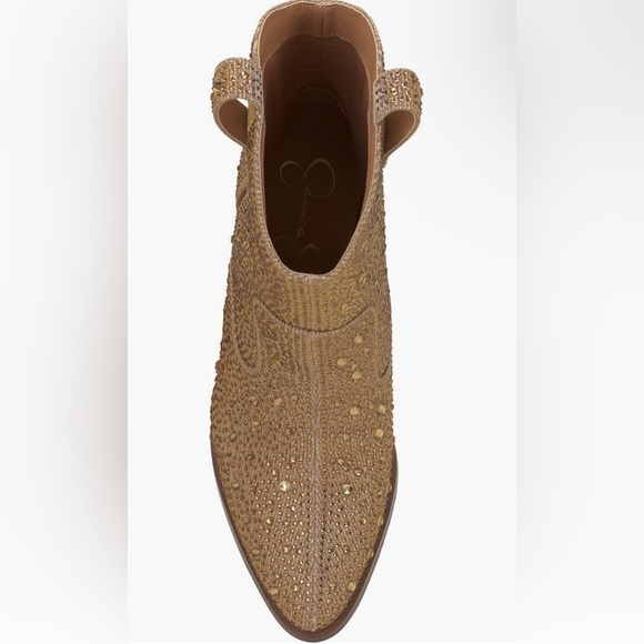 NEW Jessica Simpson Cissely Western Festival Cowgirl Boot in Gold Size 7.5 - Picture 7 of 13